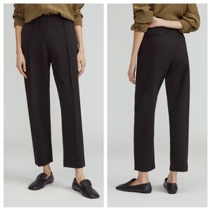 Everlane Women's The Dream Pant Pull-On Ponte Black Tapered Leg Ankle Medium